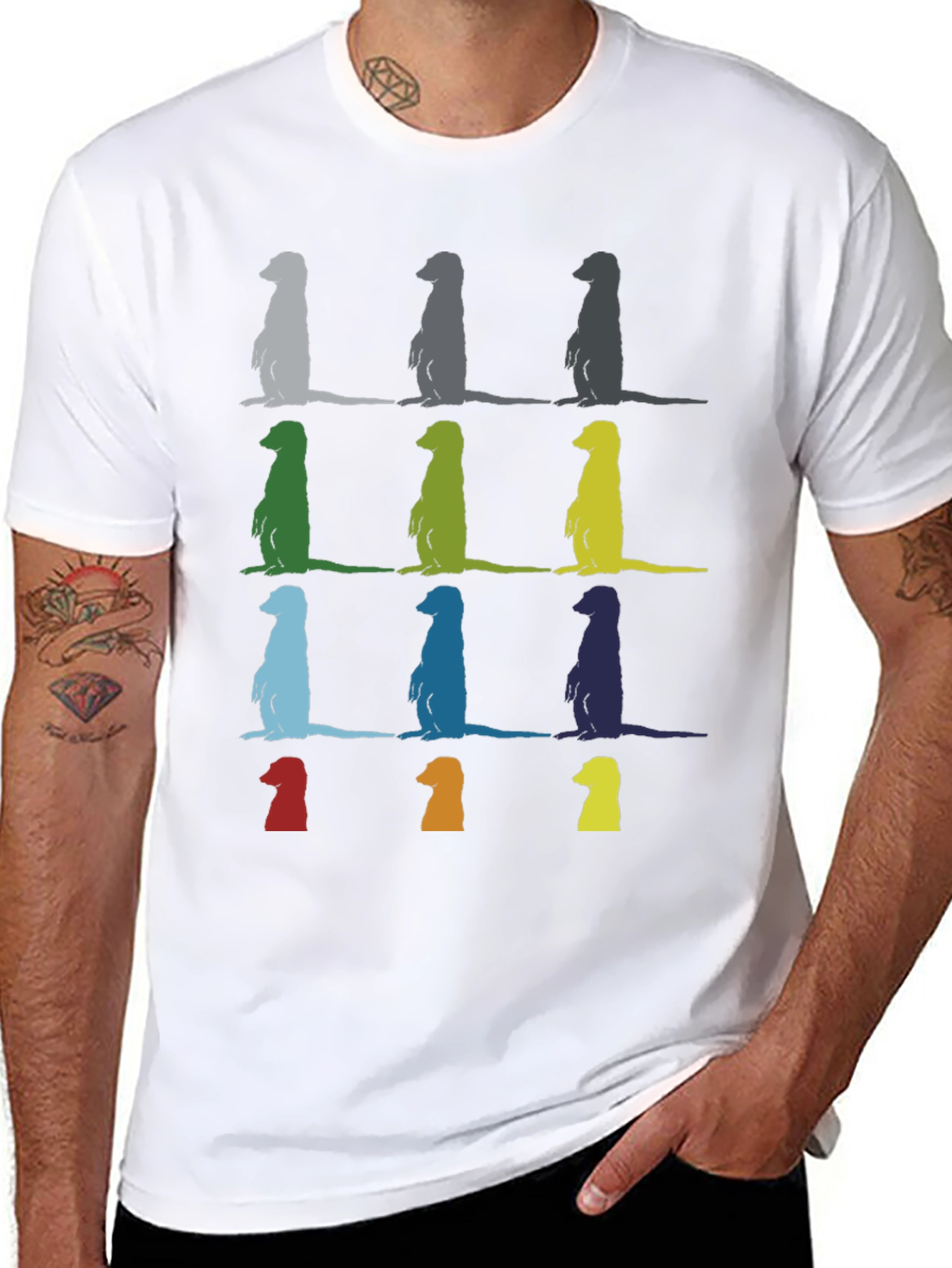 Meerkat Pop Art T-Shirt - Unique Graphic Tee