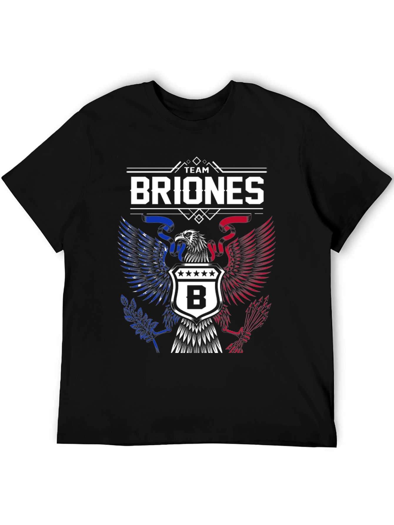 Team Briones Patriotic Eagle Crest T-Shirt