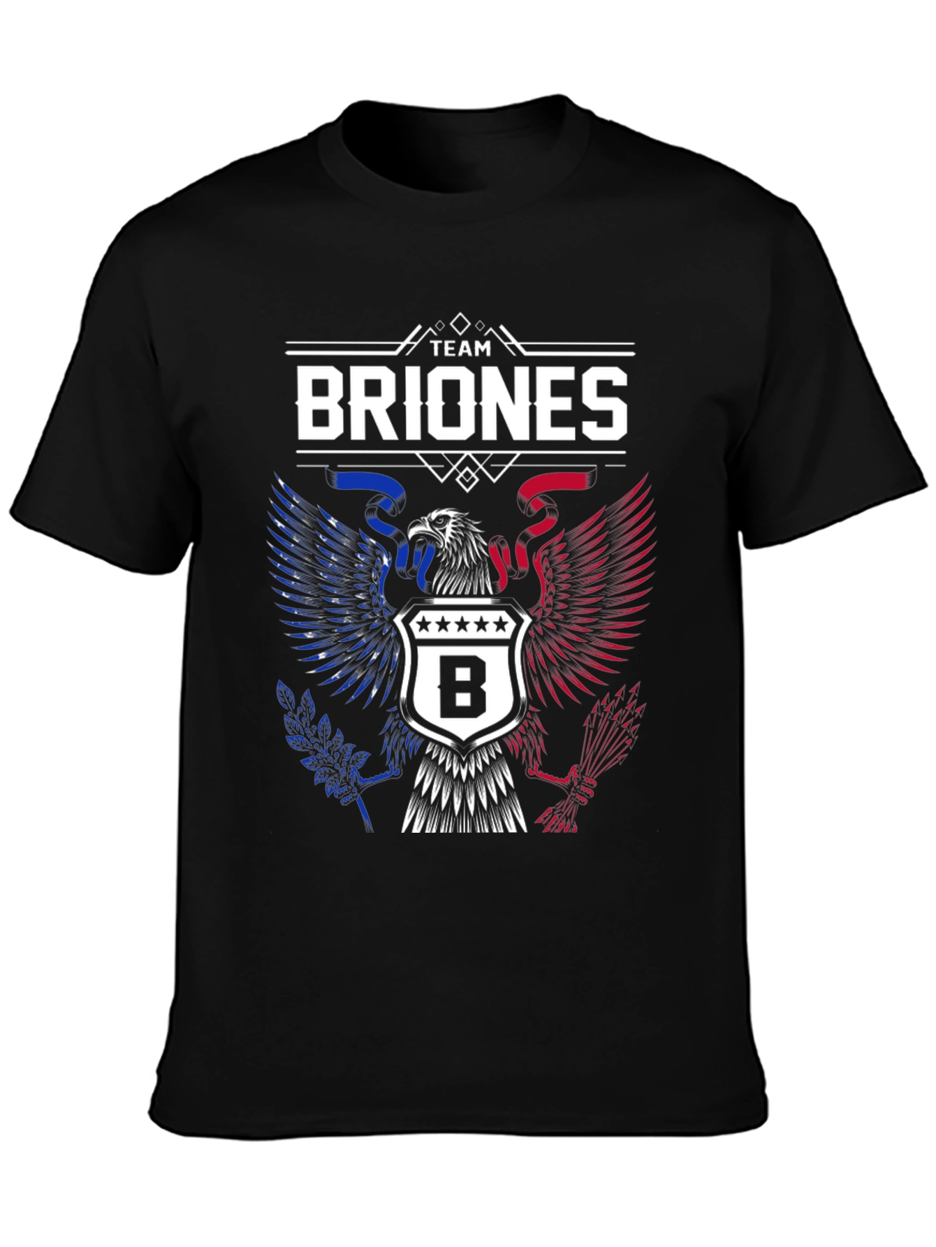 Team Briones Patriotic Eagle Crest T-Shirt