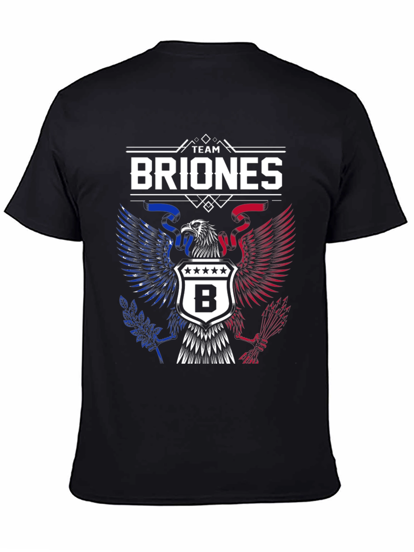 Team Briones Patriotic Eagle Crest T-Shirt