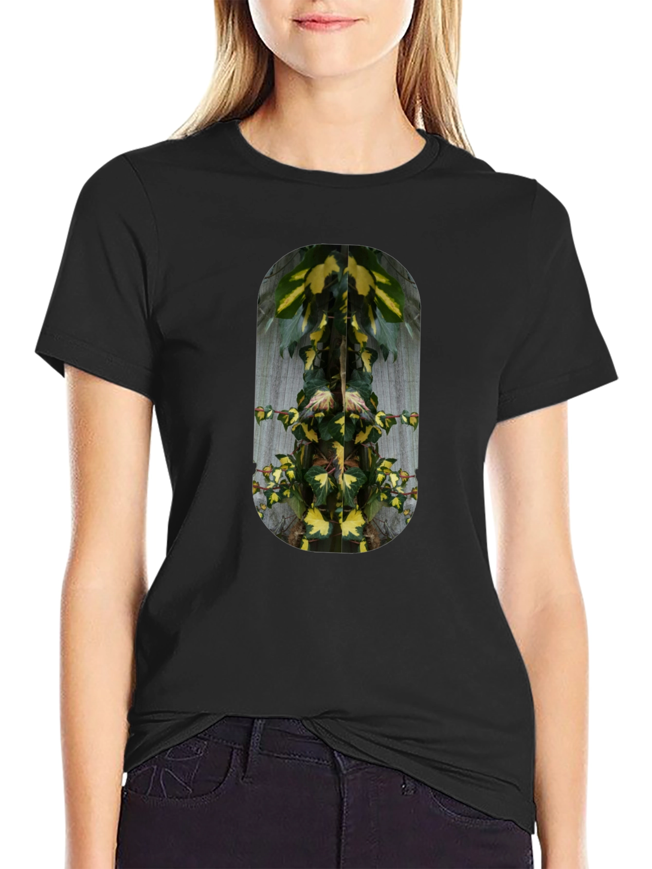 Nature Graphic Black T-Shirt