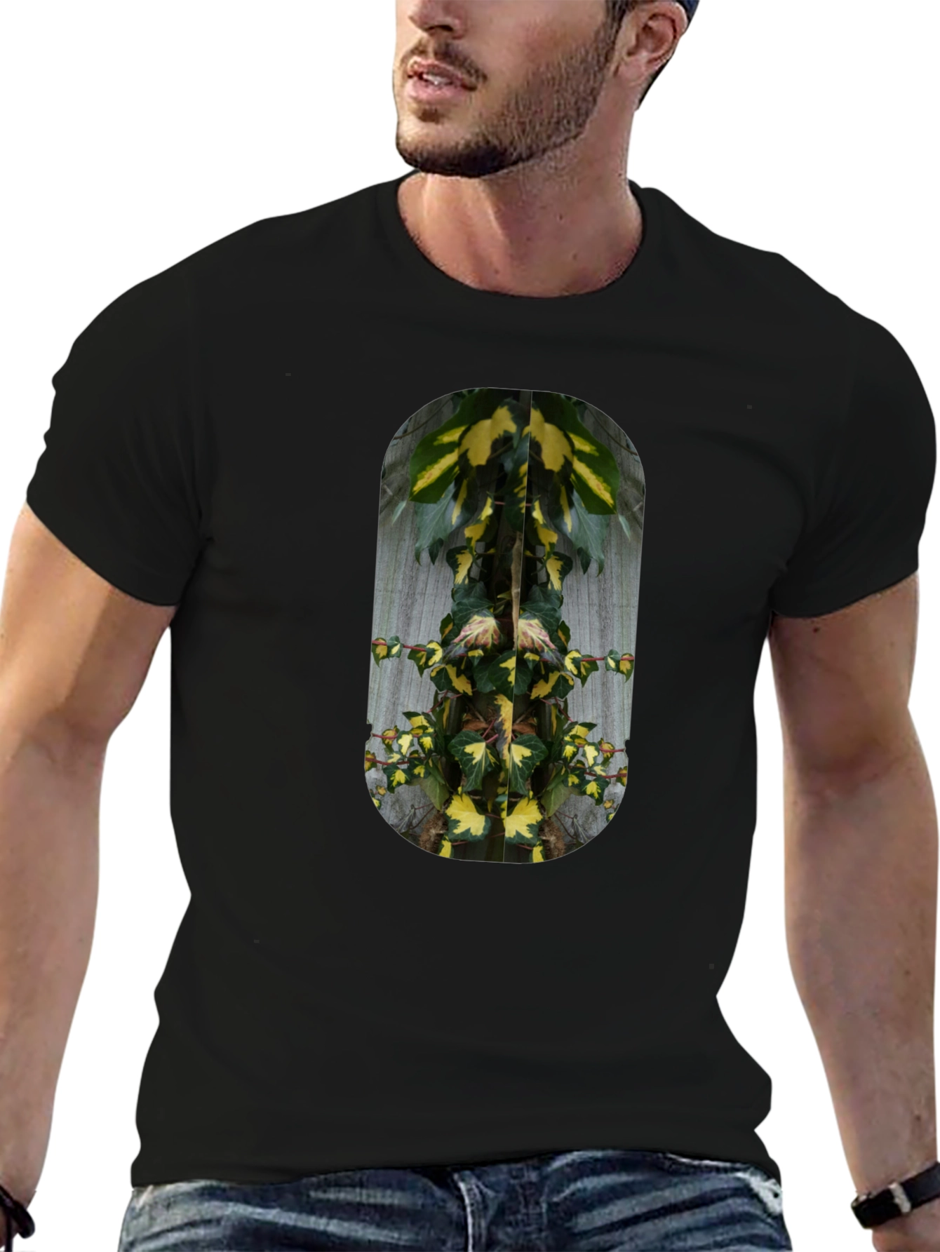 Nature Graphic Black T-Shirt