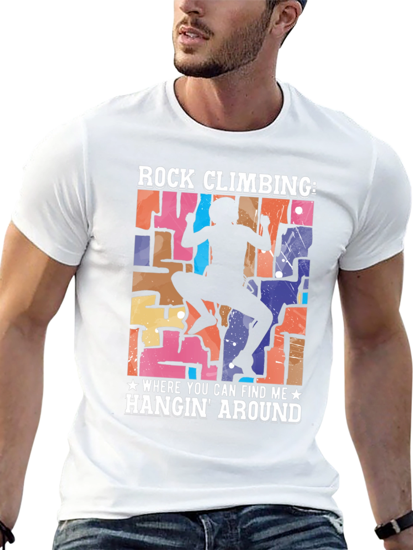 Rock Climbing Hangin Around T-Shirt