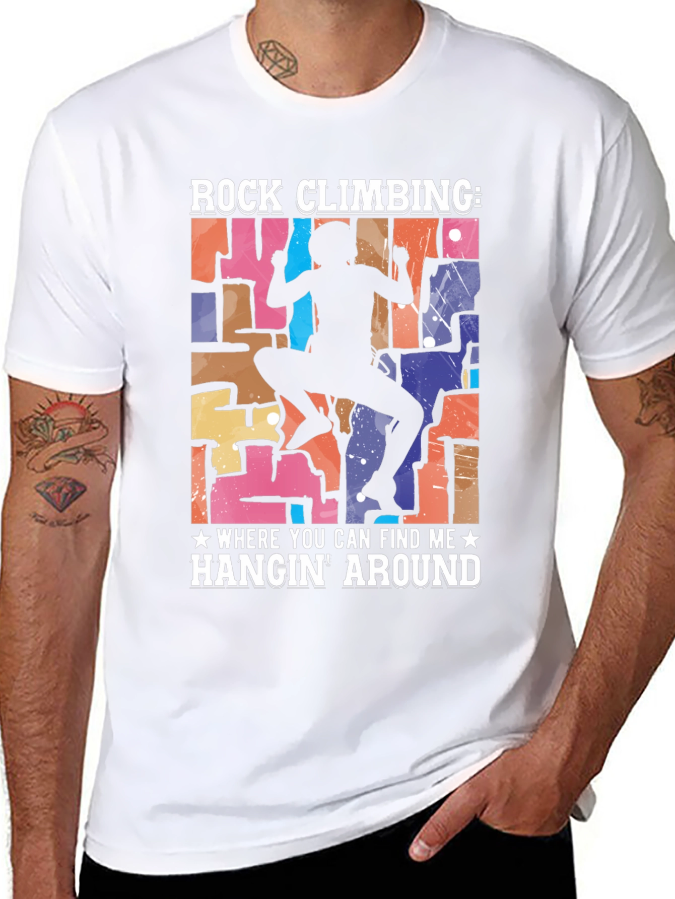 Rock Climbing Hangin Around T-Shirt