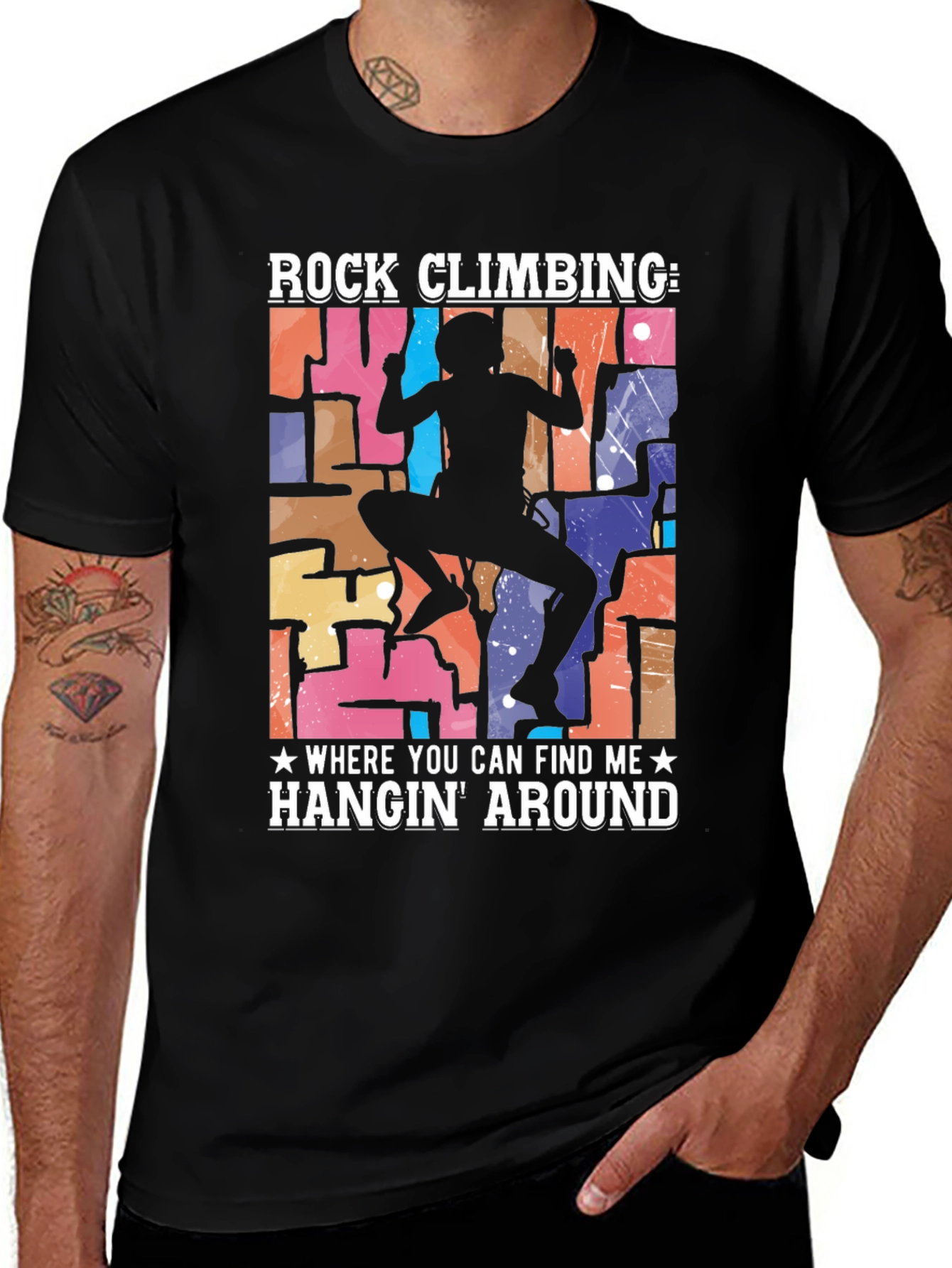 Rock Climbing Hangin Around T-Shirt