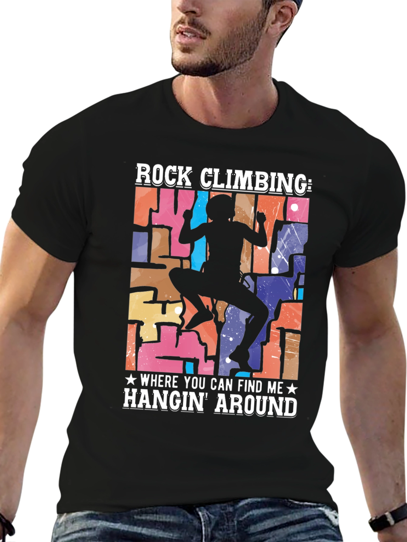Rock Climbing Hangin Around T-Shirt