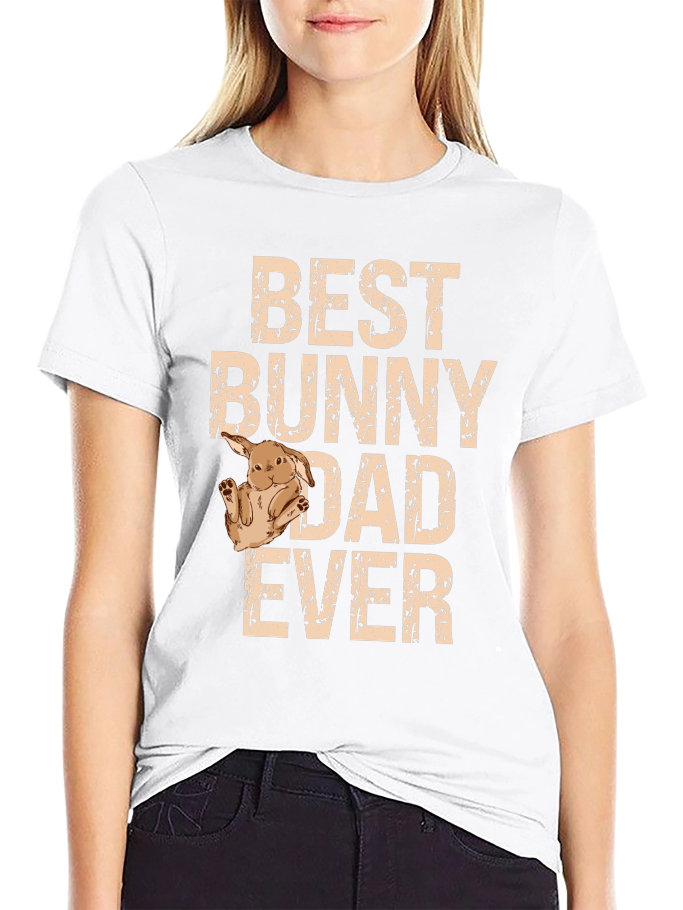Best Bunny Dad Ever Graphic T-Shirt