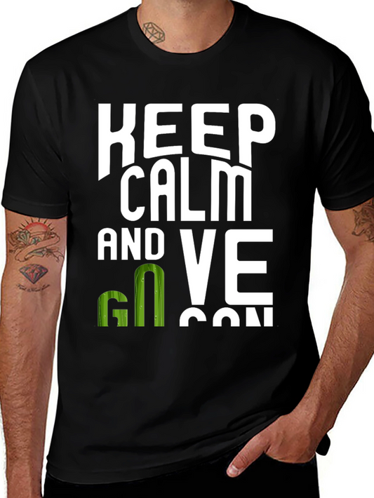 Keep Calm and Go Vegan T-Shirt