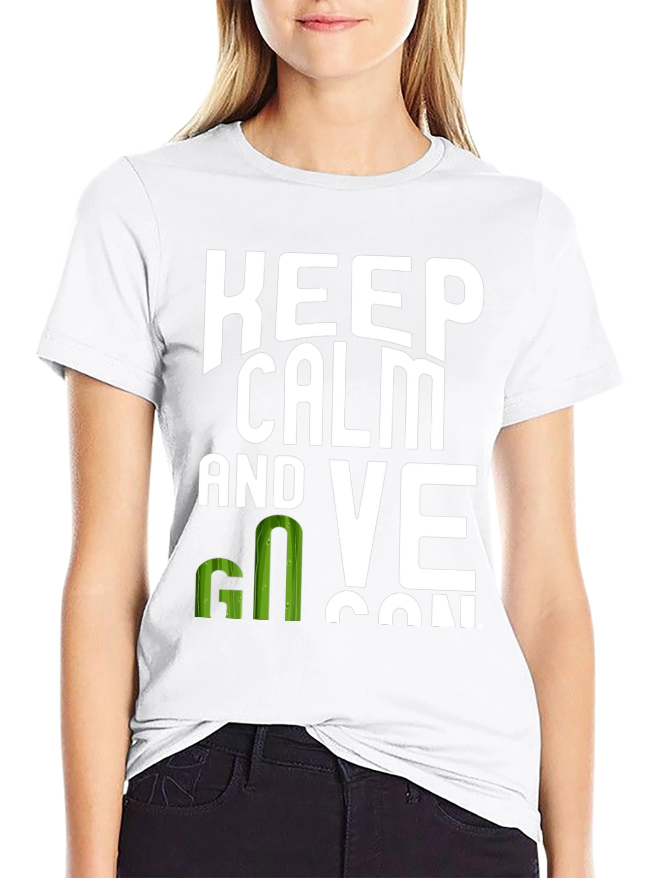 Keep Calm and Go Vegan T-Shirt