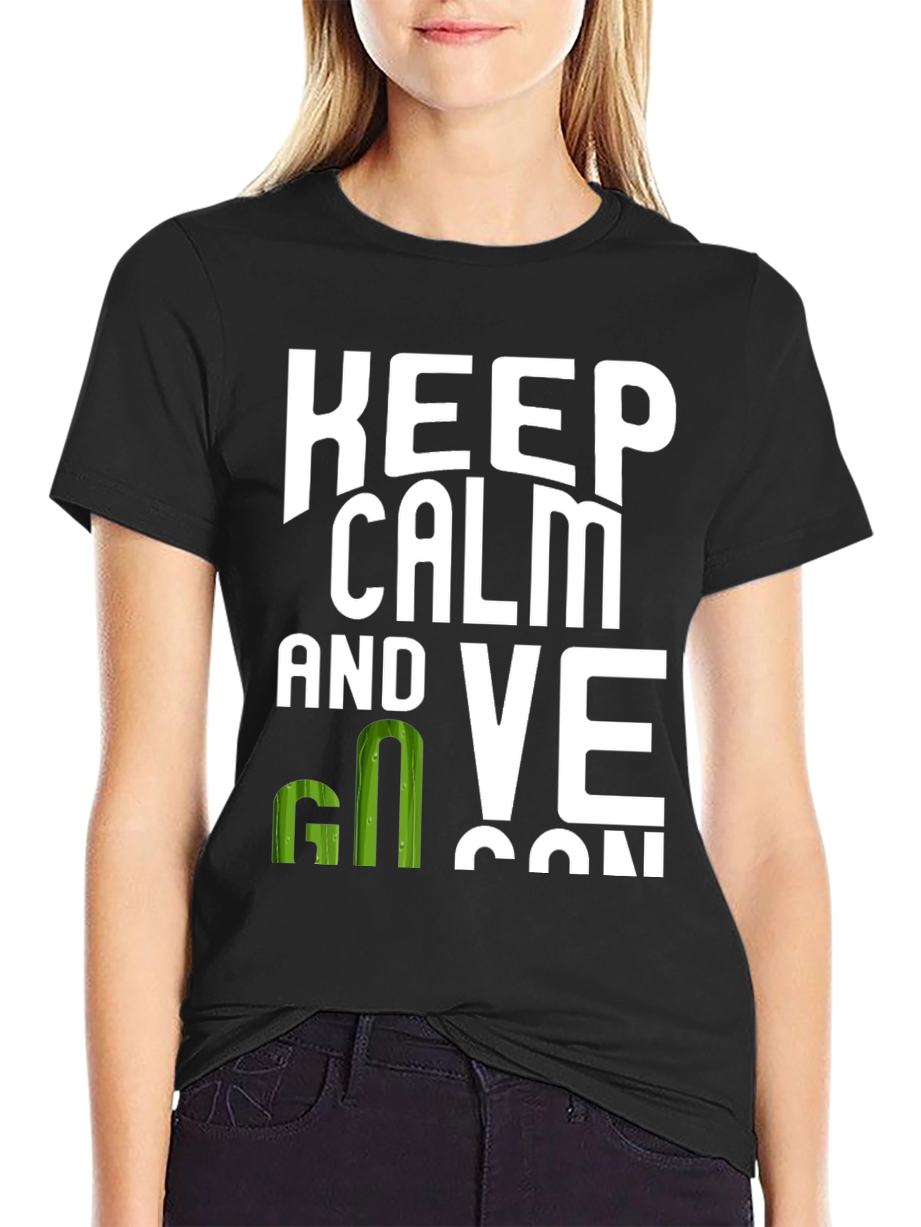 Keep Calm and Go Vegan T-Shirt