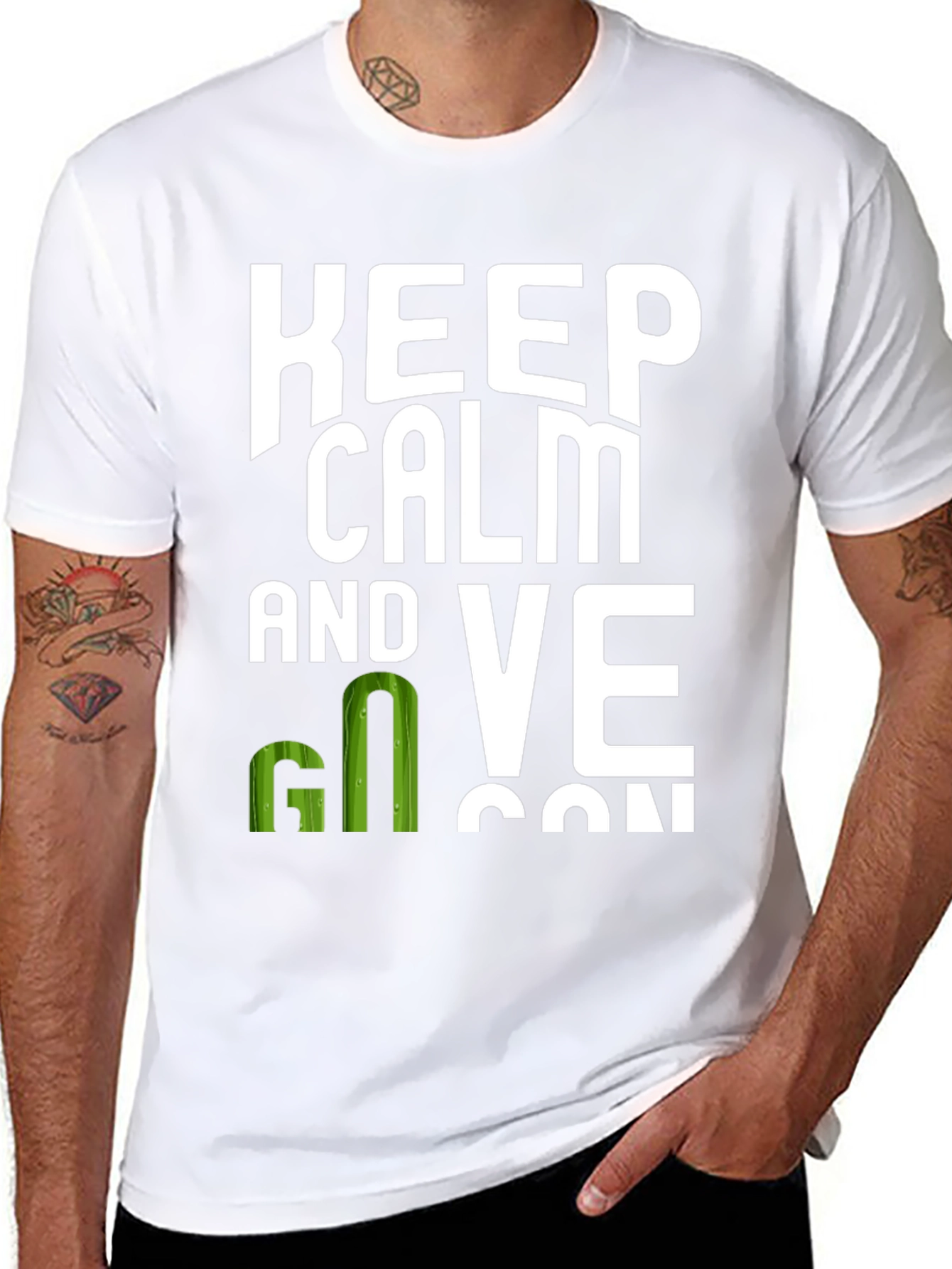 Keep Calm and Go Vegan T-Shirt