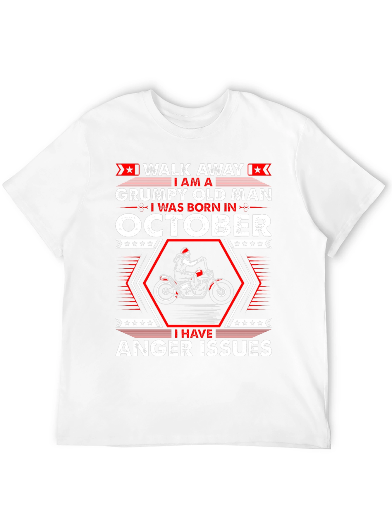 Grumpy Old Man Born in October T-Shirt