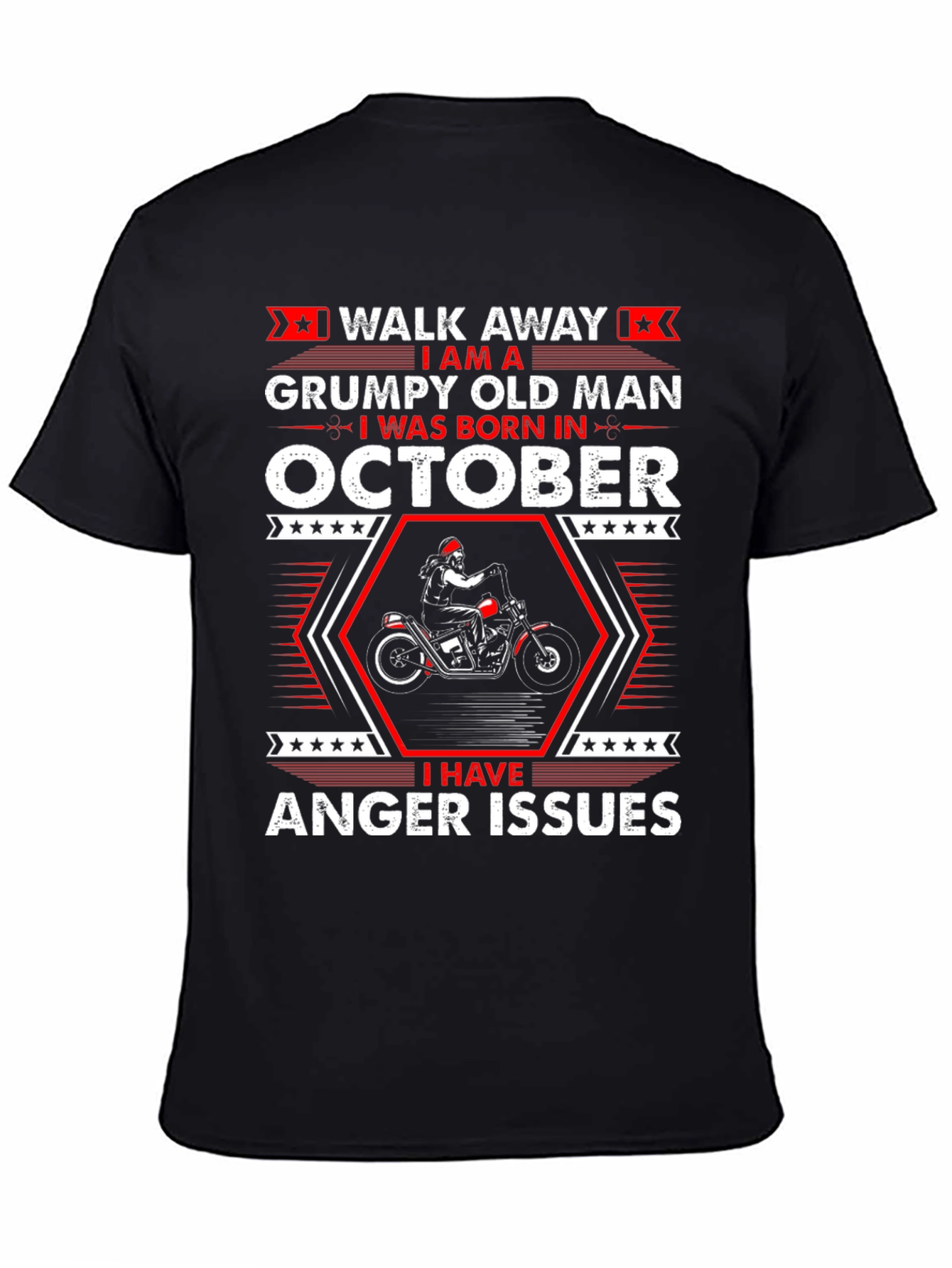 Grumpy Old Man Born in October T-Shirt