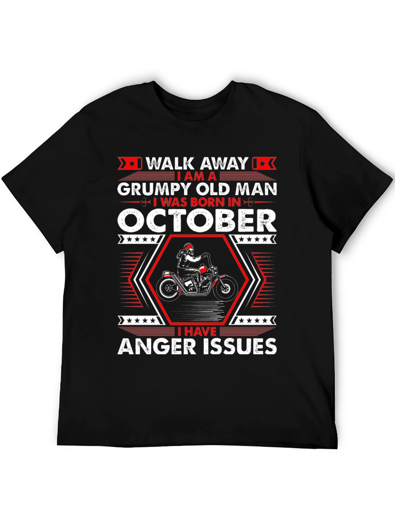 Grumpy Old Man Born in October T-Shirt