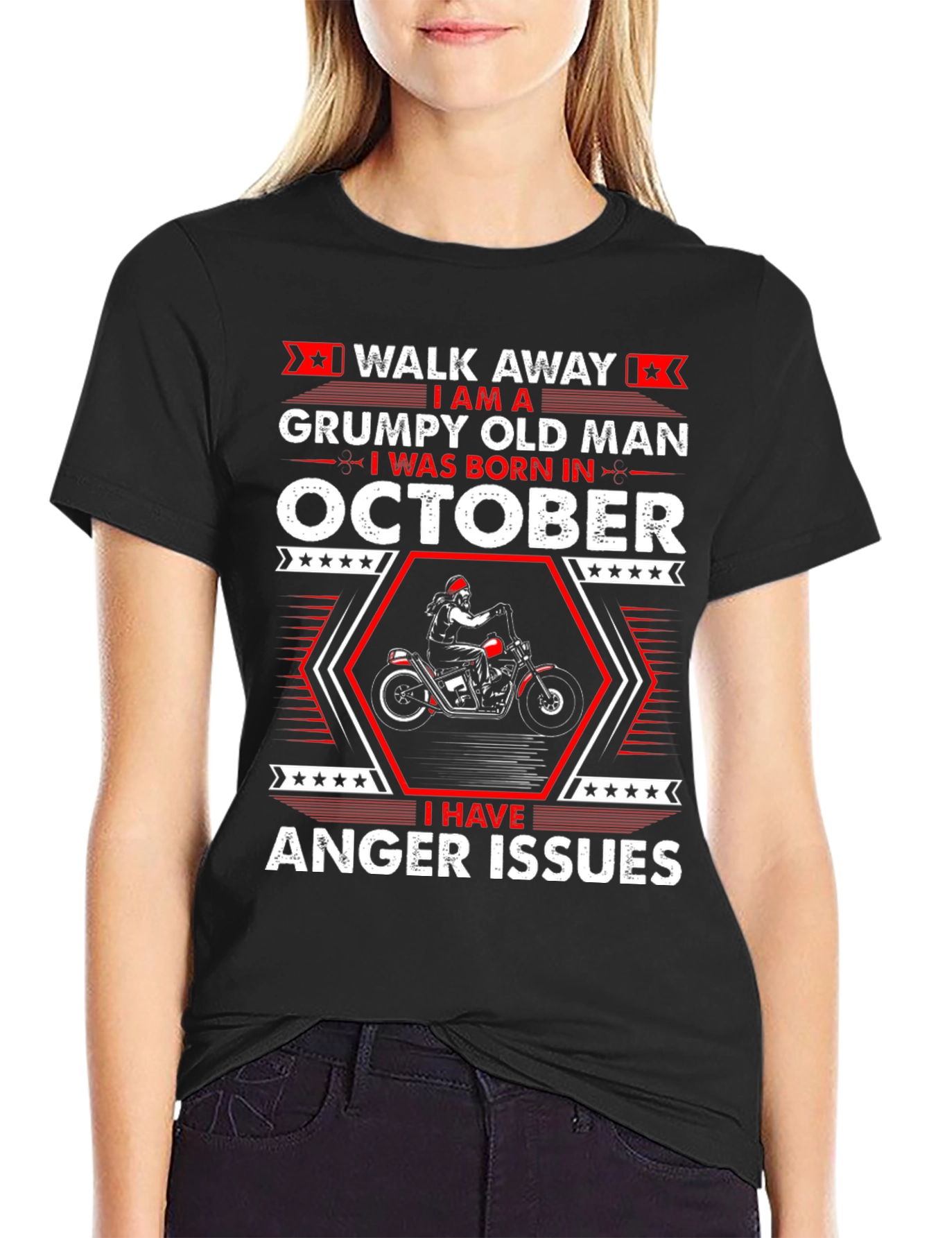 Grumpy Old Man Born in October T-Shirt