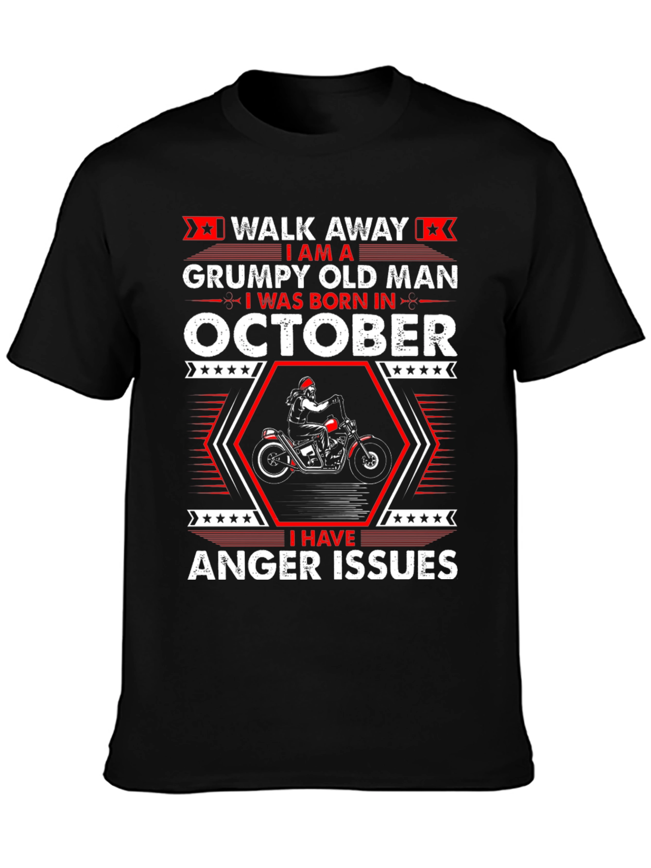 Grumpy Old Man Born in October T-Shirt