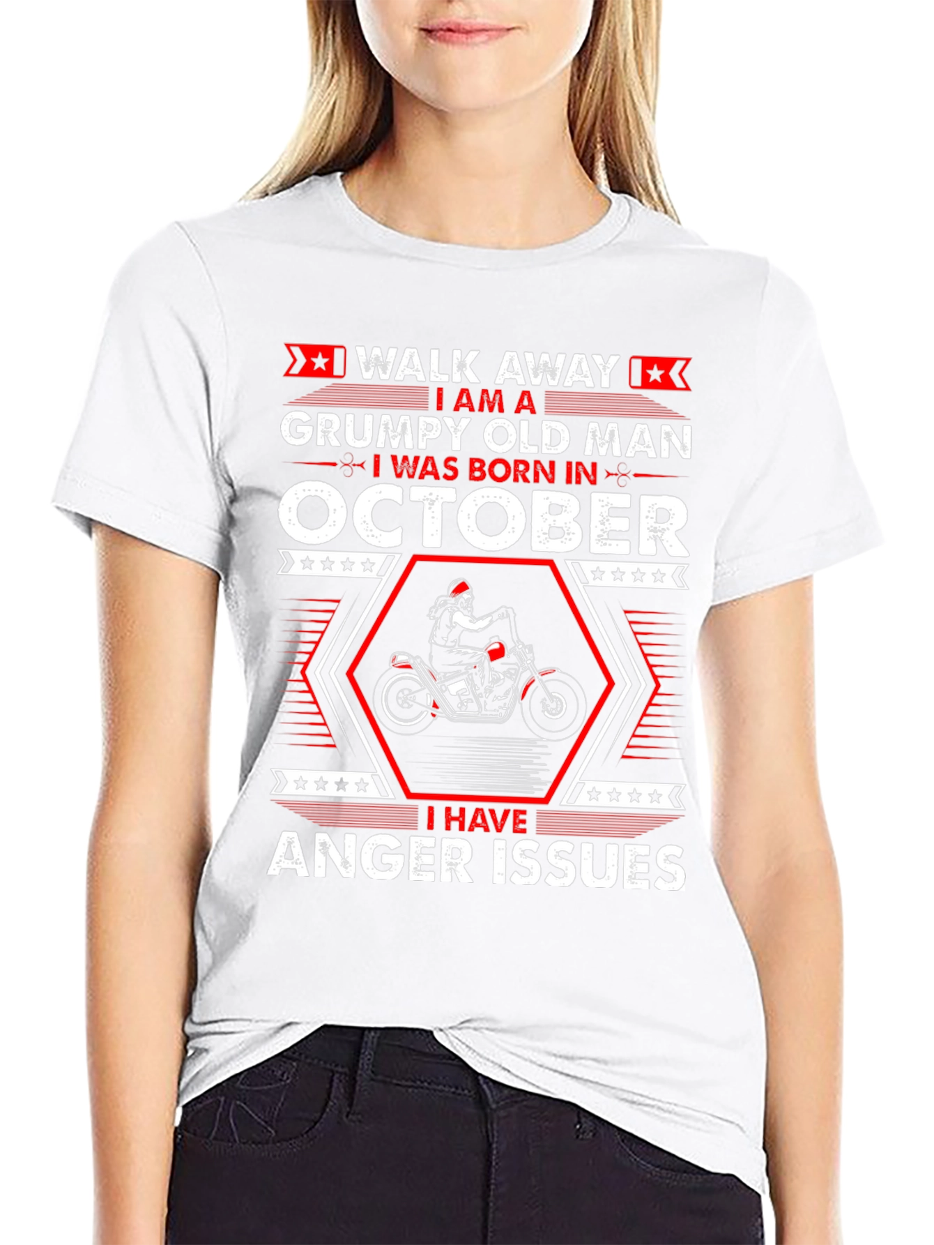 Grumpy Old Man Born in October T-Shirt