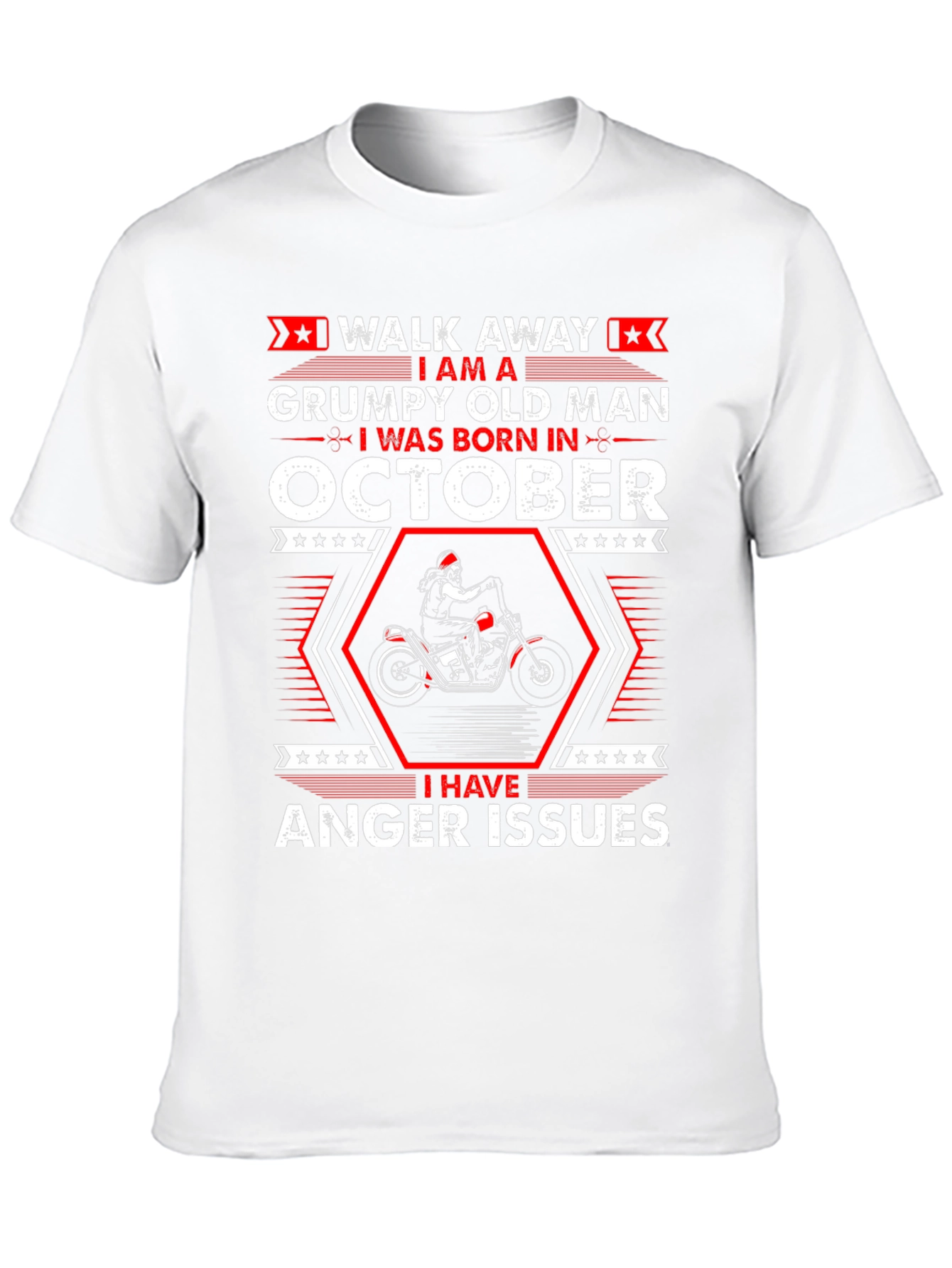 Grumpy Old Man Born in October T-Shirt
