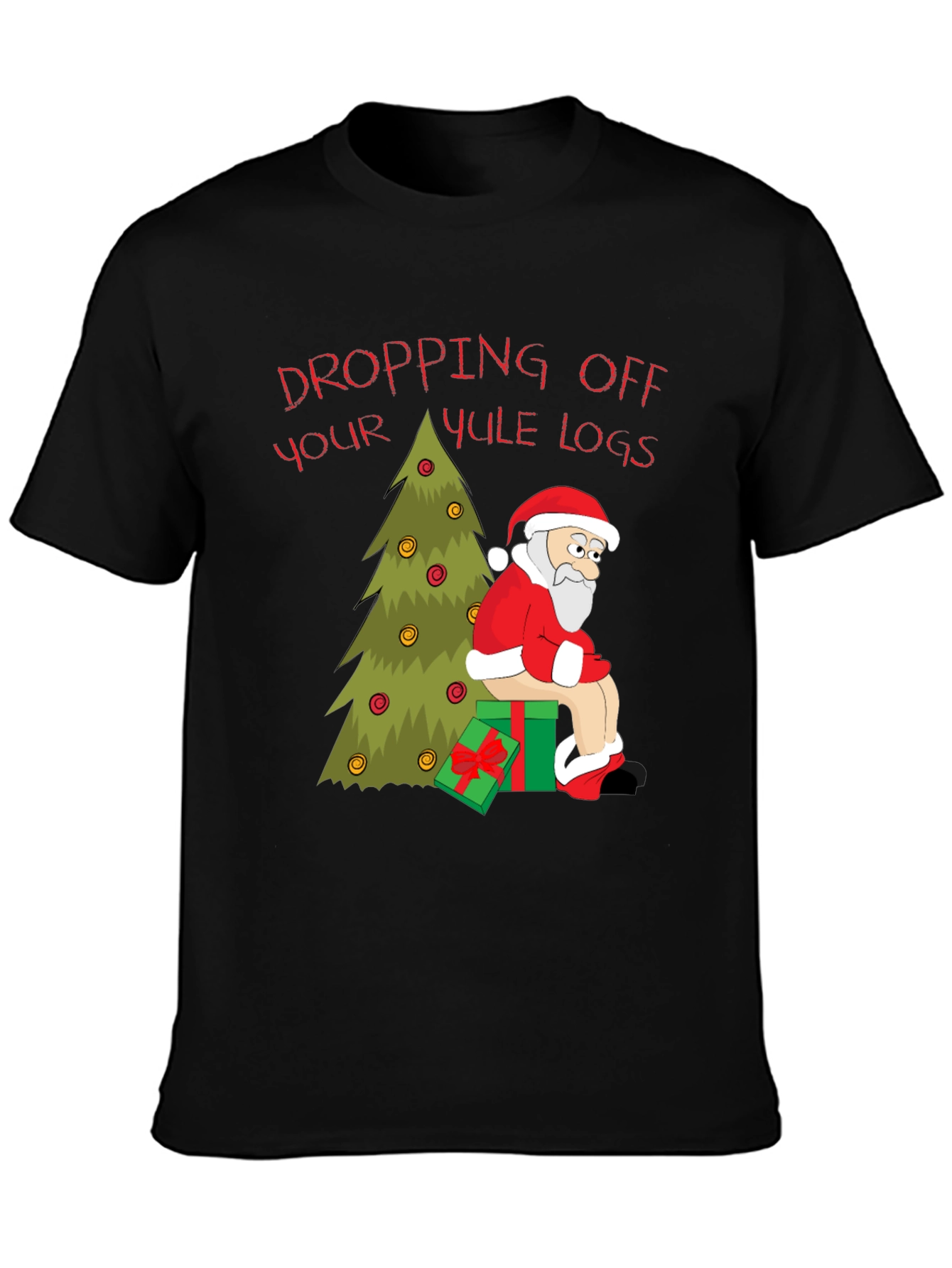 Dropping Yule Logs Graphic Tee