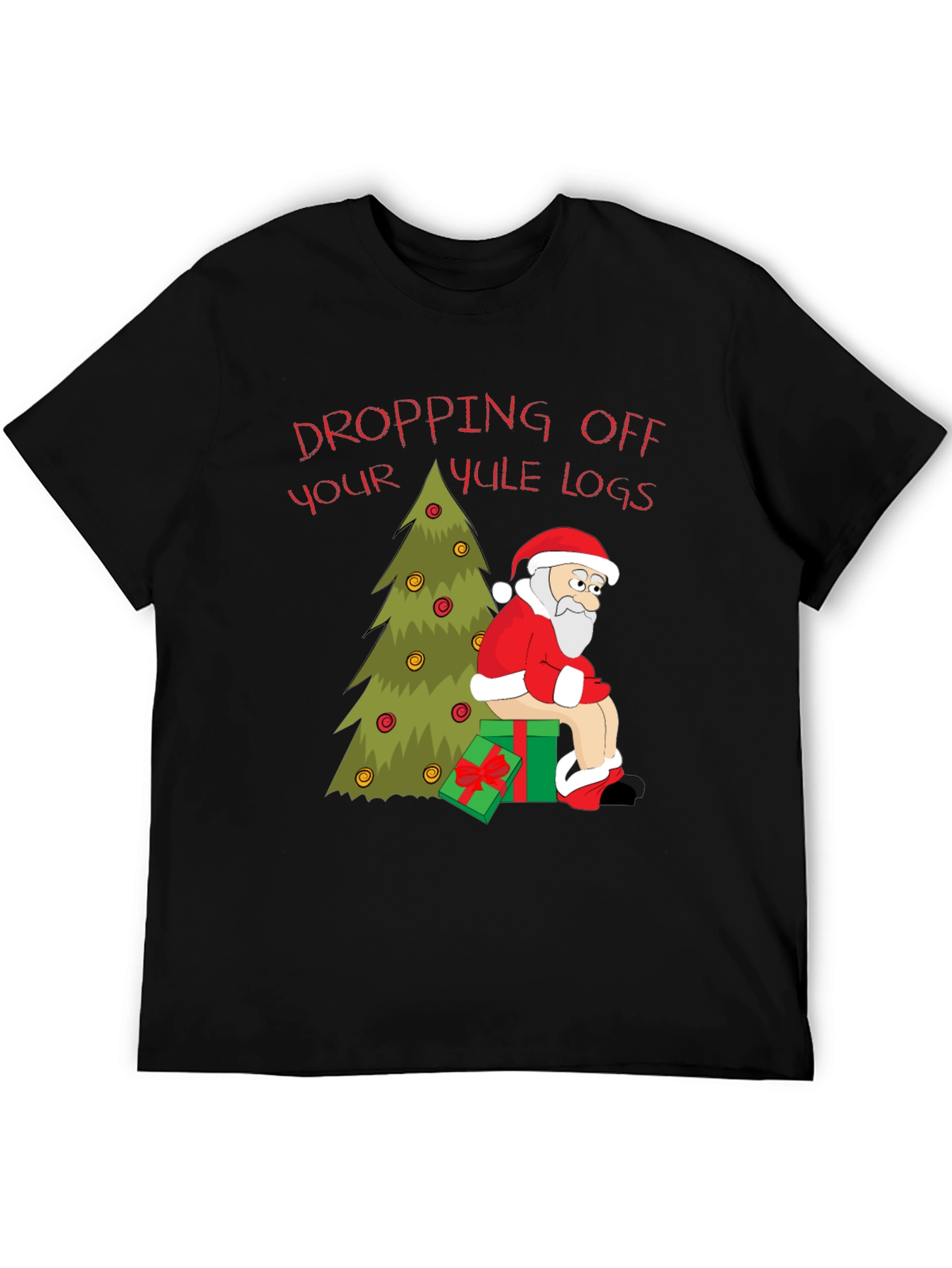 Dropping Yule Logs Graphic Tee