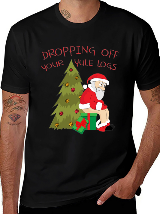 Dropping Yule Logs Graphic Tee