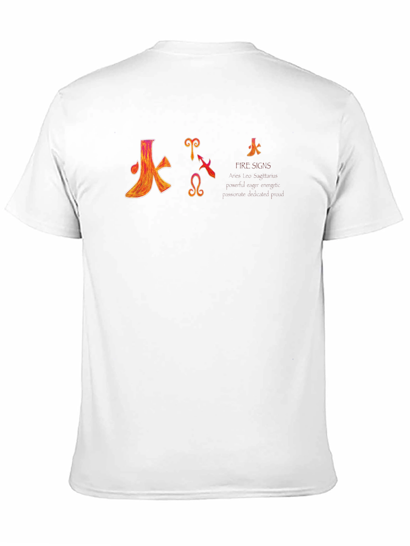 Fire Signs Zodiac Graphic T-Shirt