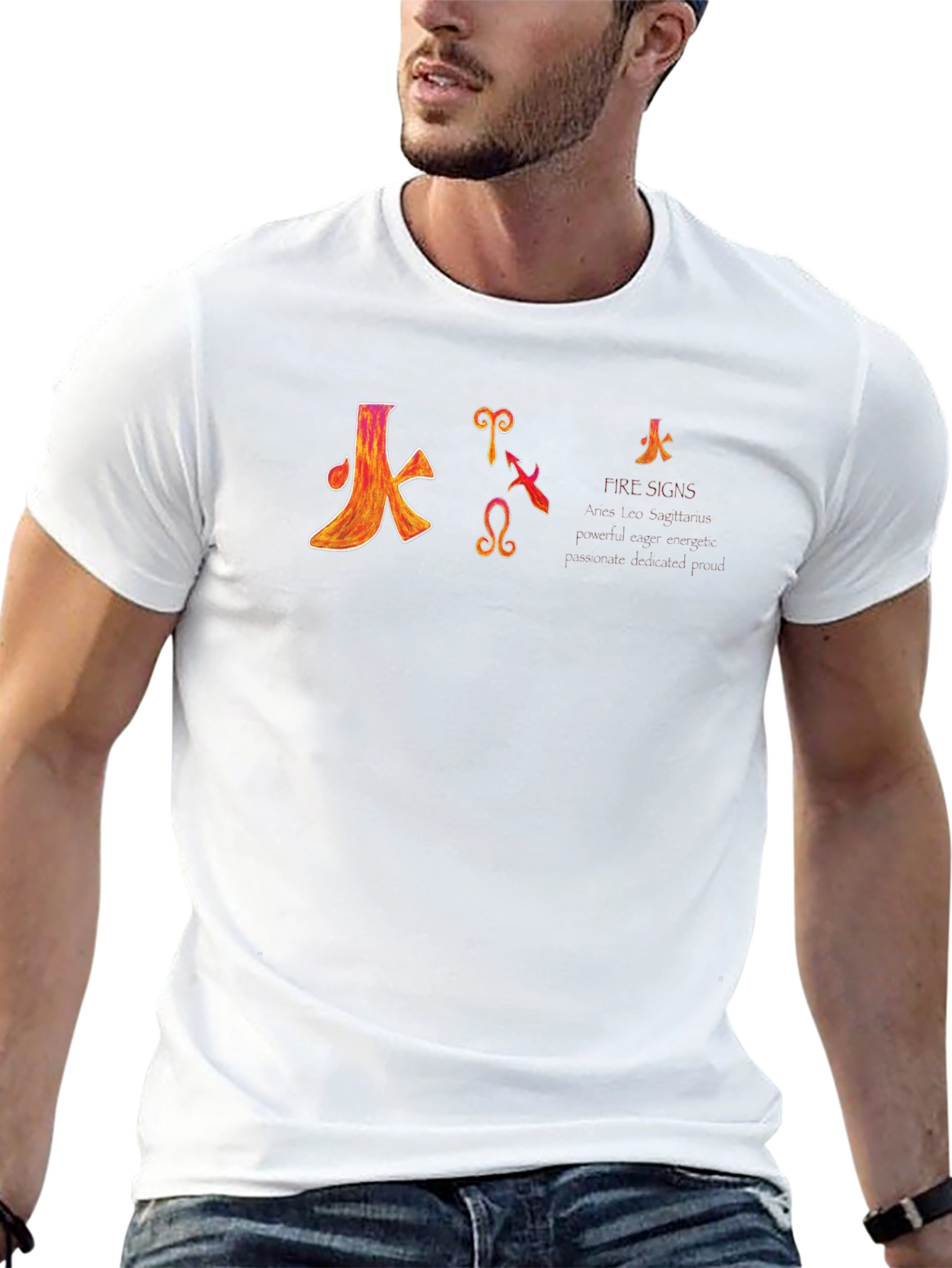 Fire Signs Zodiac Graphic T-Shirt
