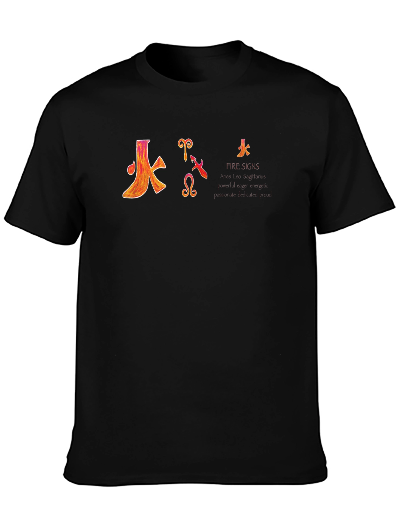 Fire Signs Zodiac Graphic T-Shirt