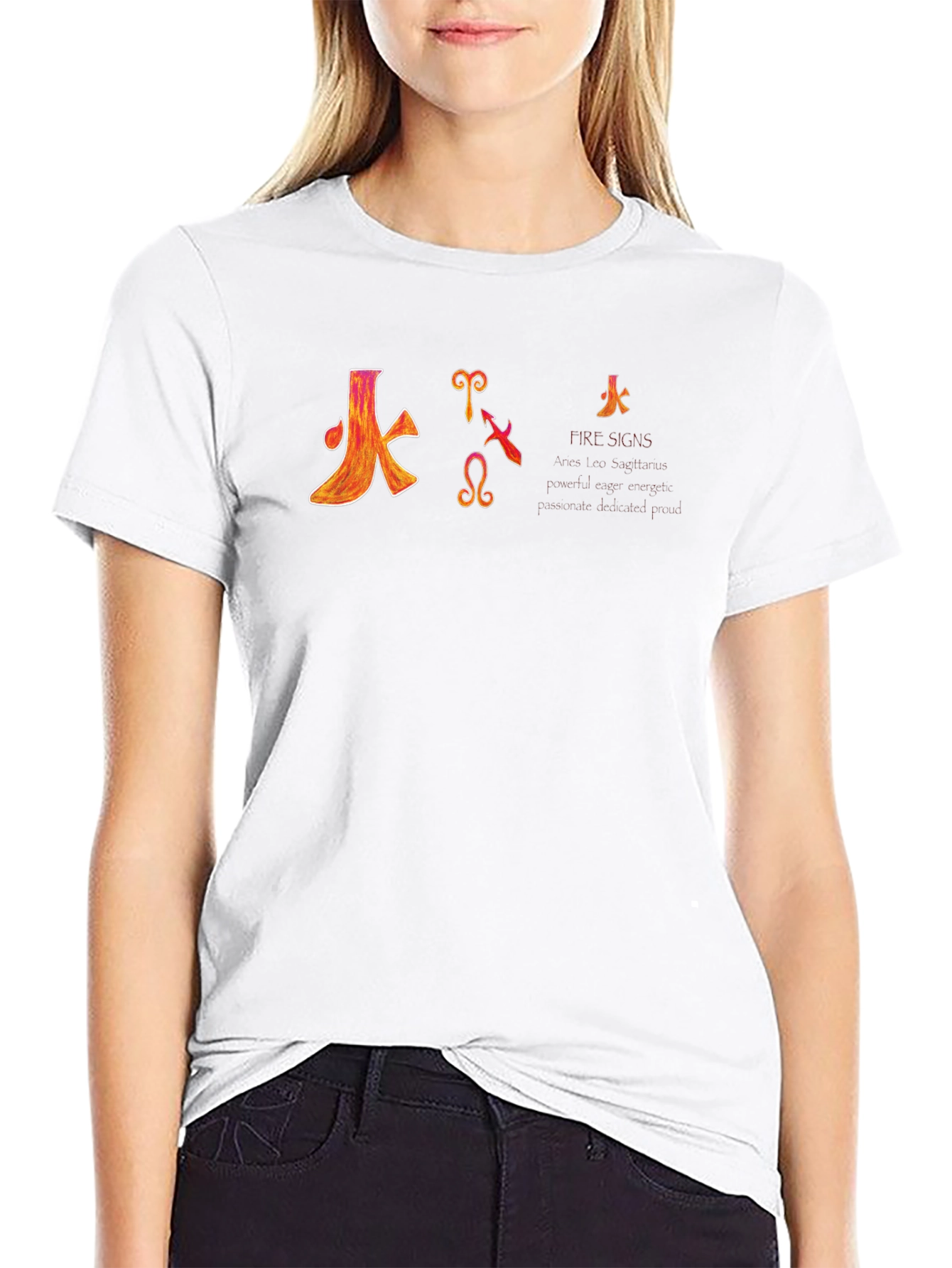 Fire Signs Zodiac Graphic T-Shirt