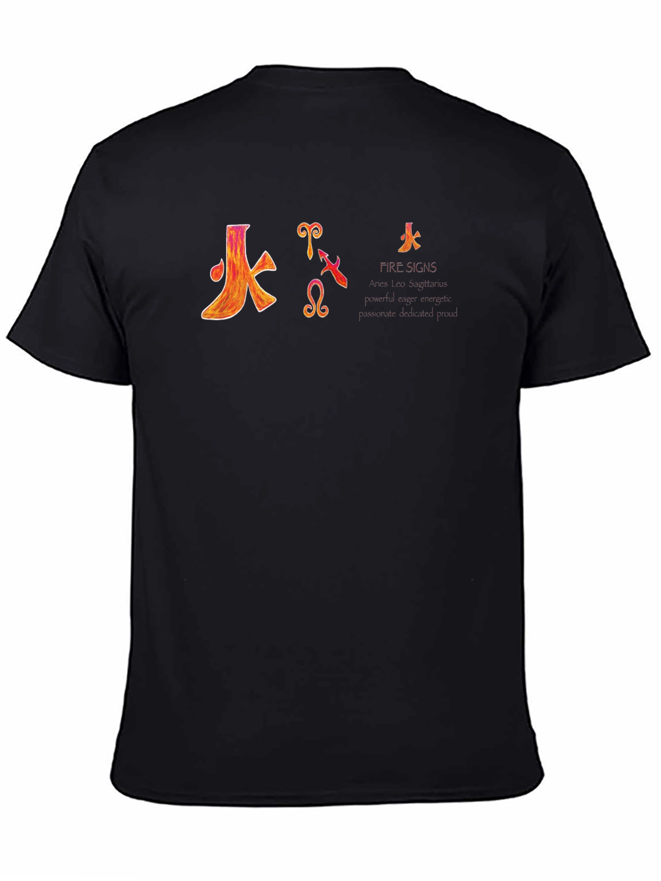 Fire Signs Zodiac Graphic T-Shirt