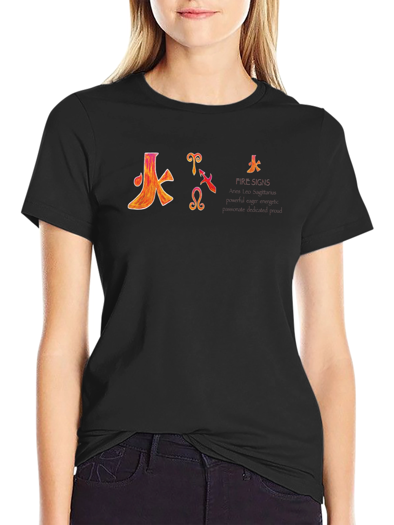 Fire Signs Zodiac Graphic T-Shirt