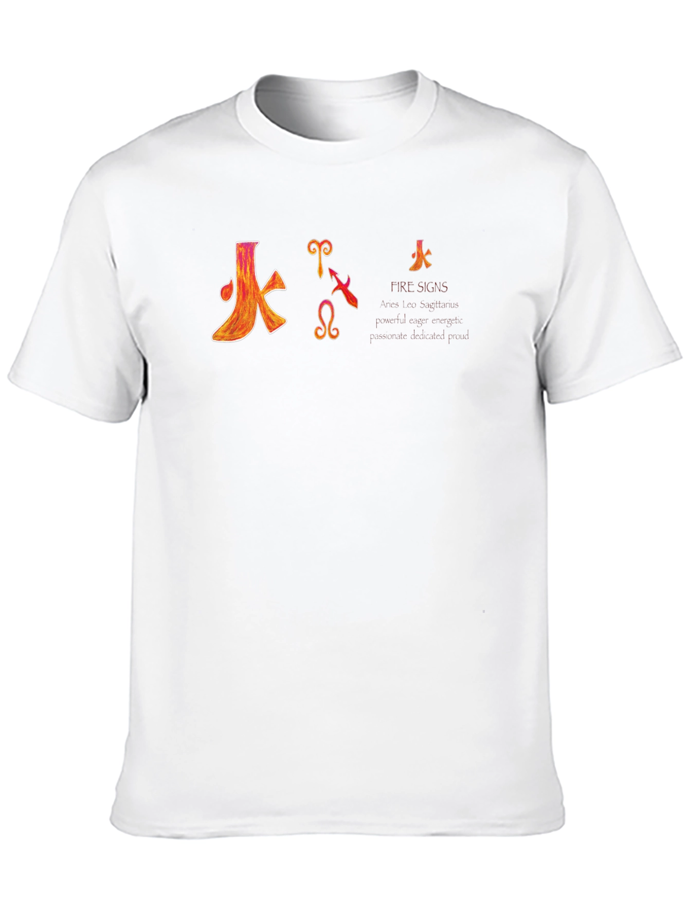 Fire Signs Zodiac Graphic T-Shirt