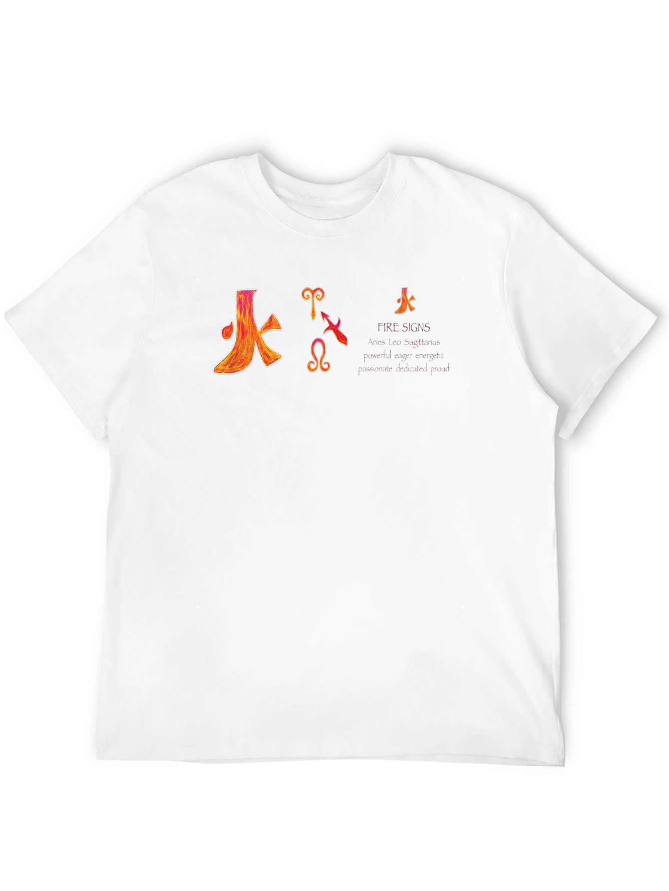 Fire Signs Zodiac Graphic T-Shirt