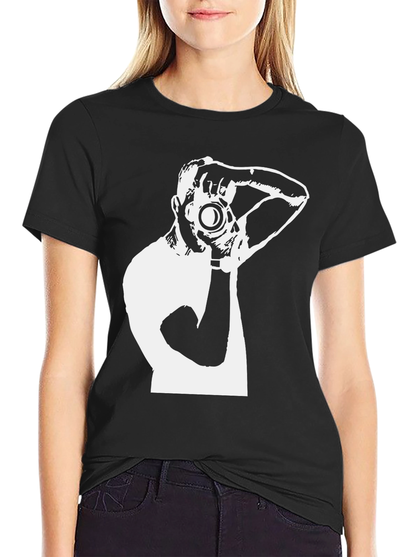Photographer Graphic T-Shirt - Cool Black Tee