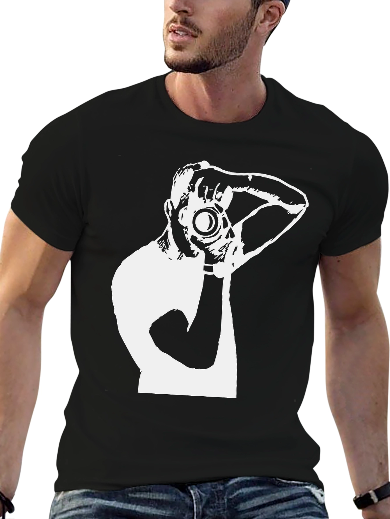 Photographer Graphic T-Shirt - Cool Black Tee