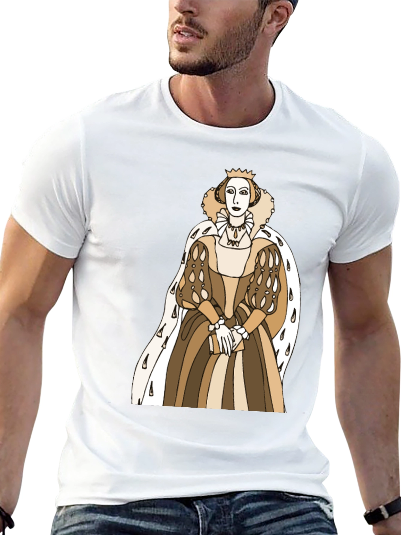 Elizabethan Queen Graphic Tee - Stylish Fashion