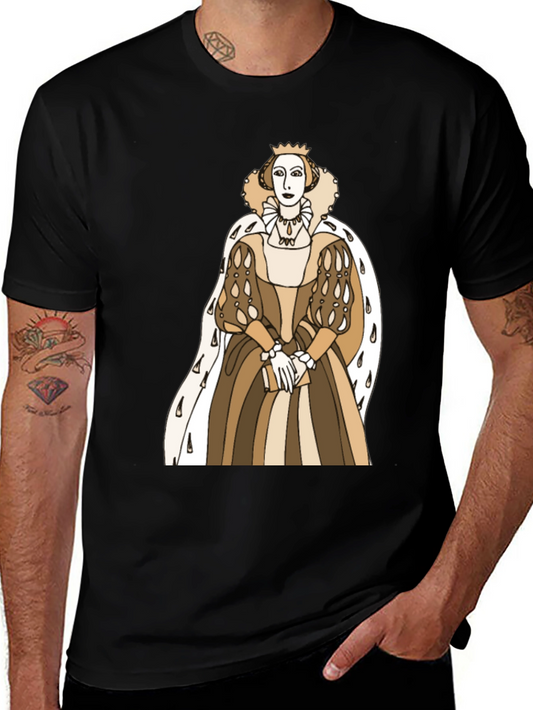 Elizabethan Queen Graphic Tee - Stylish Fashion