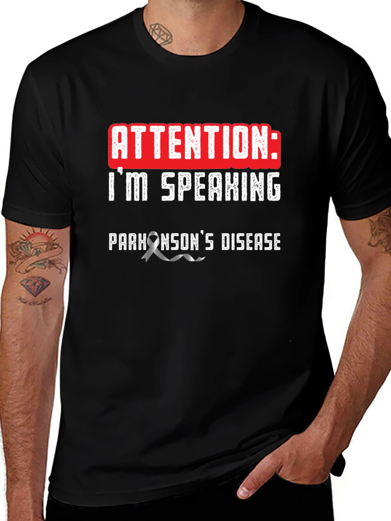 Attention: Im Speaking Parkinsons Disease T-Shirt