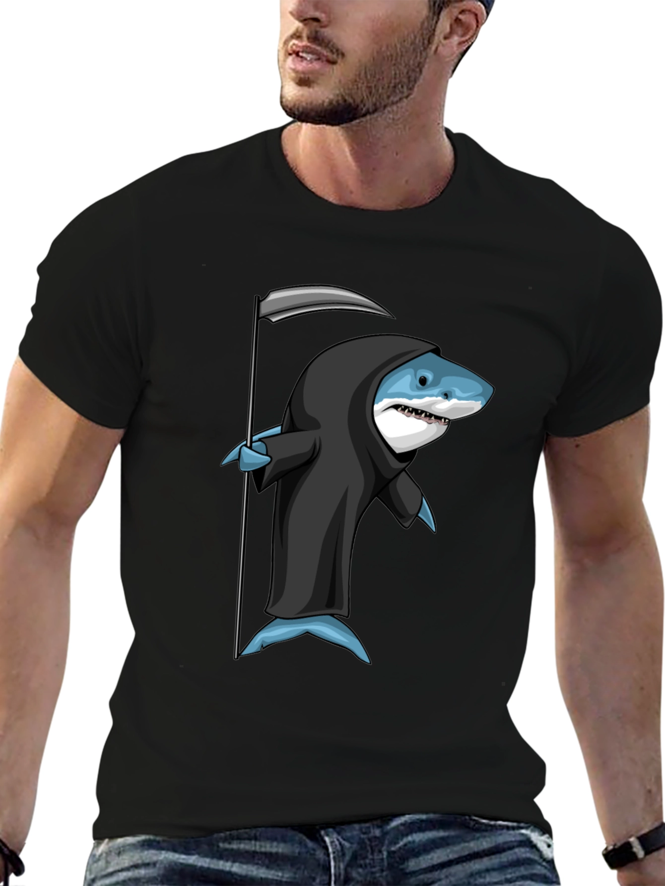 Reaper Shark Graphic T-Shirt - Death From the Deep
