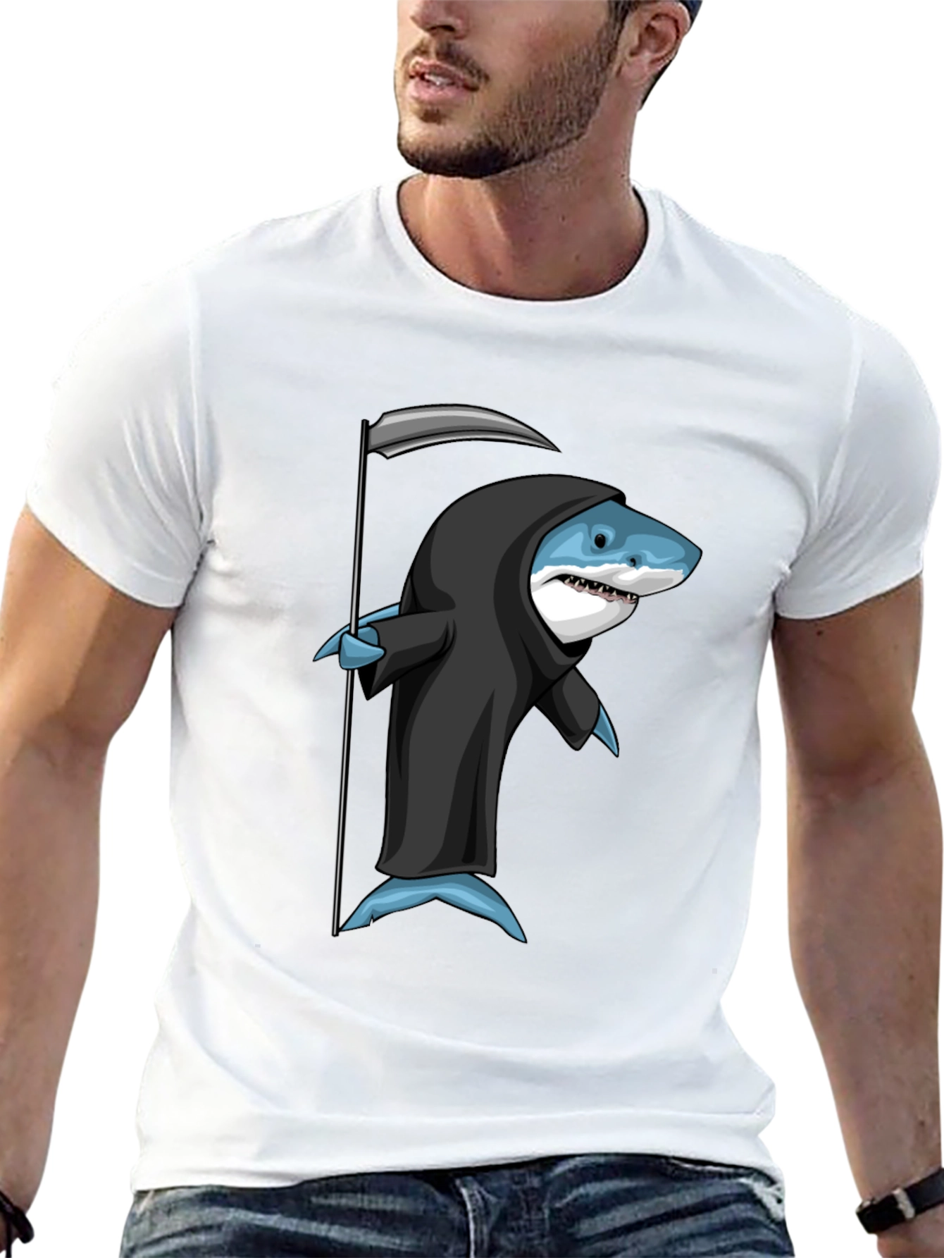 Reaper Shark Graphic T-Shirt - Death From the Deep