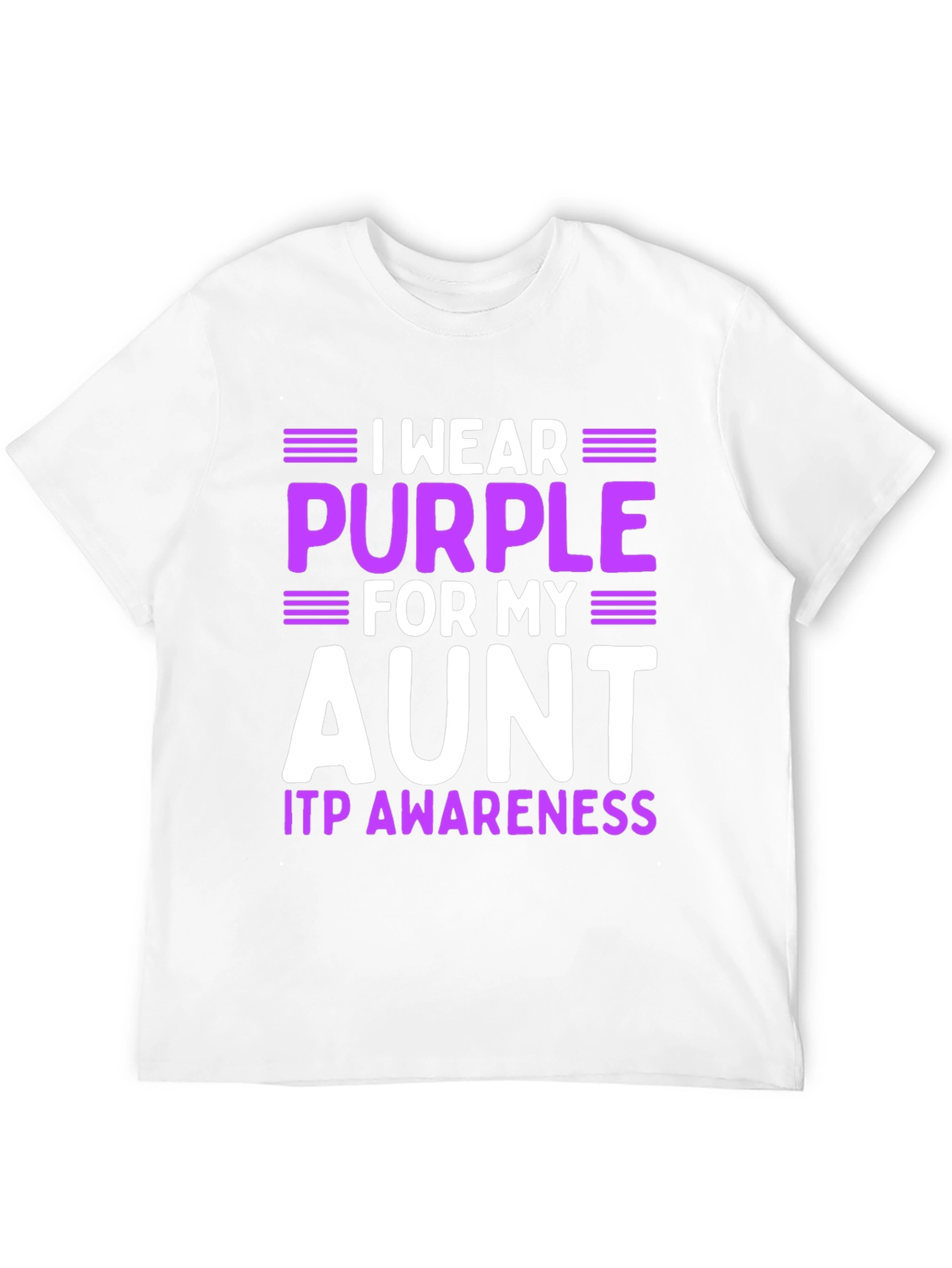 Purple Aunt ITP Awareness T-Shirt