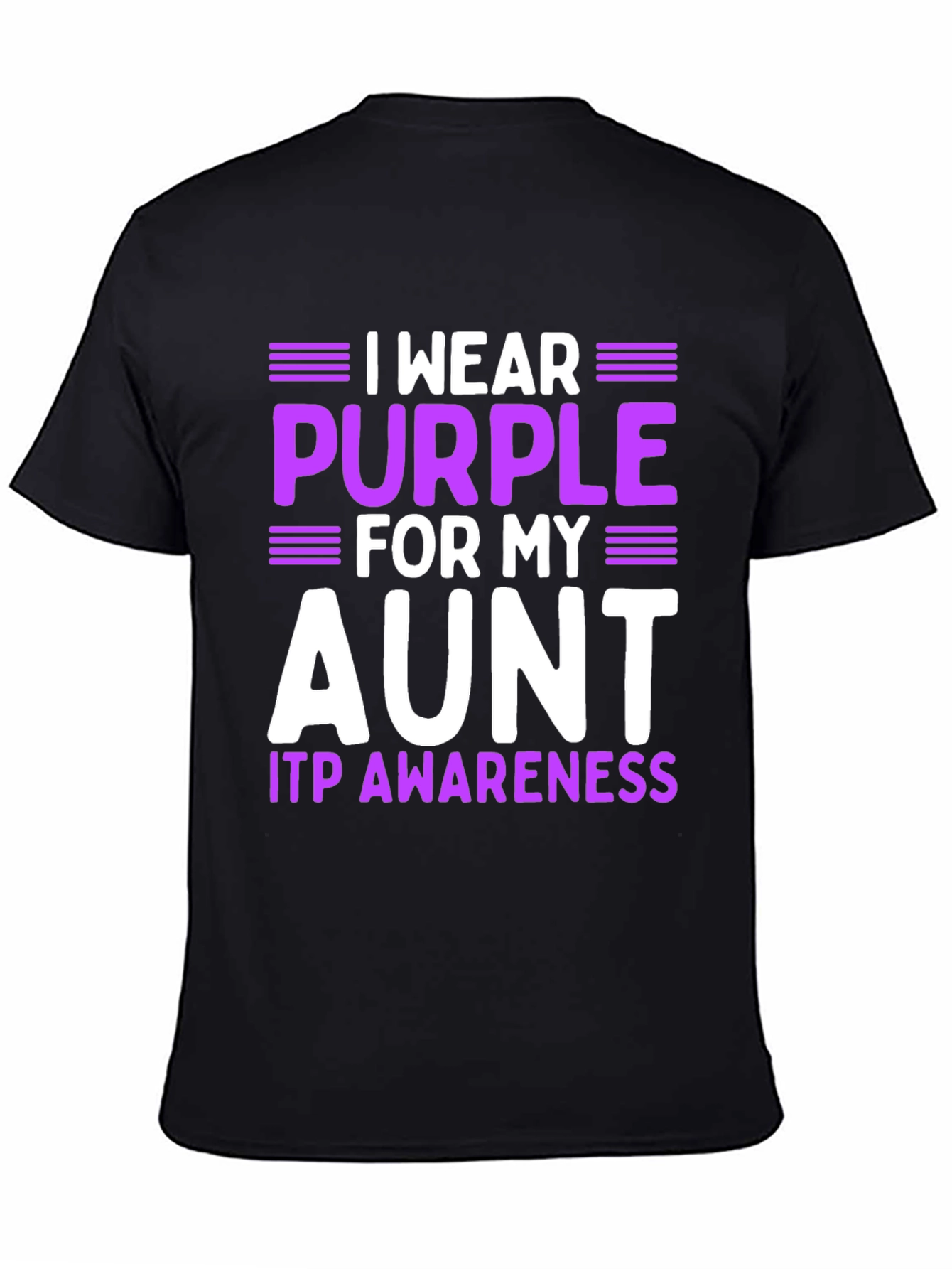 Purple Aunt ITP Awareness T-Shirt