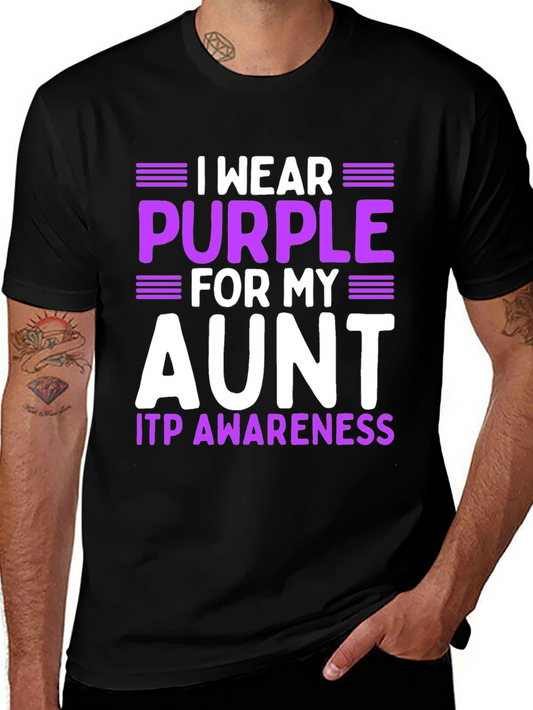 Purple Aunt ITP Awareness T-Shirt