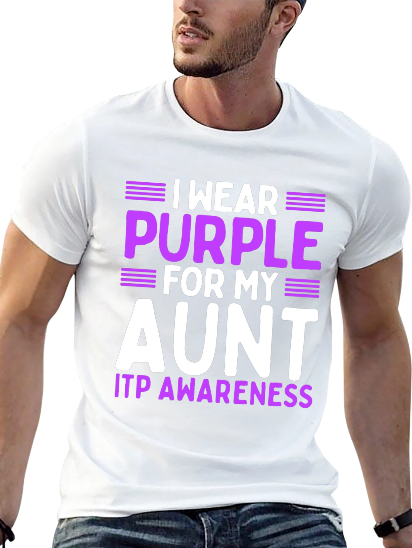 Purple Aunt ITP Awareness T-Shirt