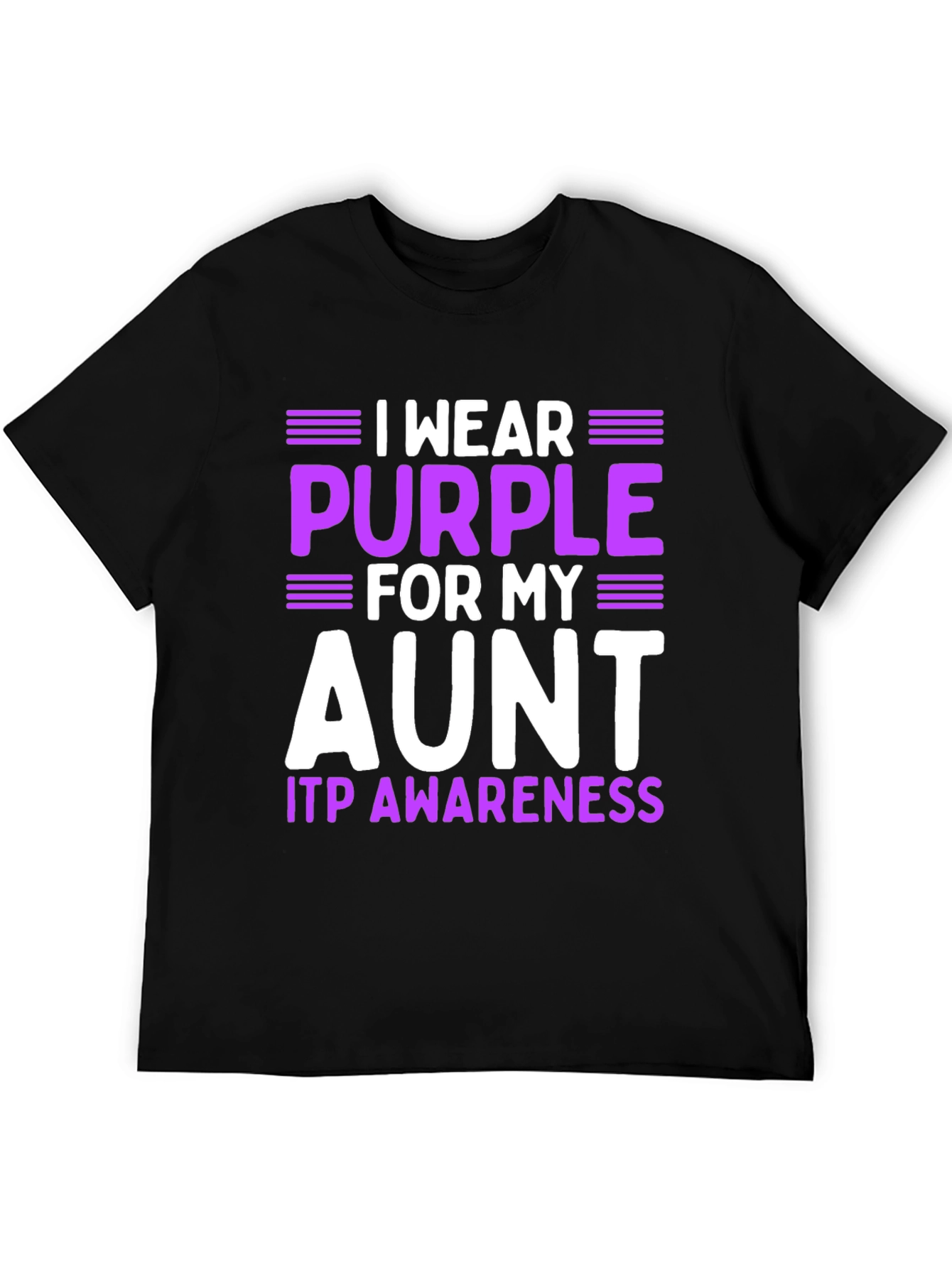 Purple Aunt ITP Awareness T-Shirt