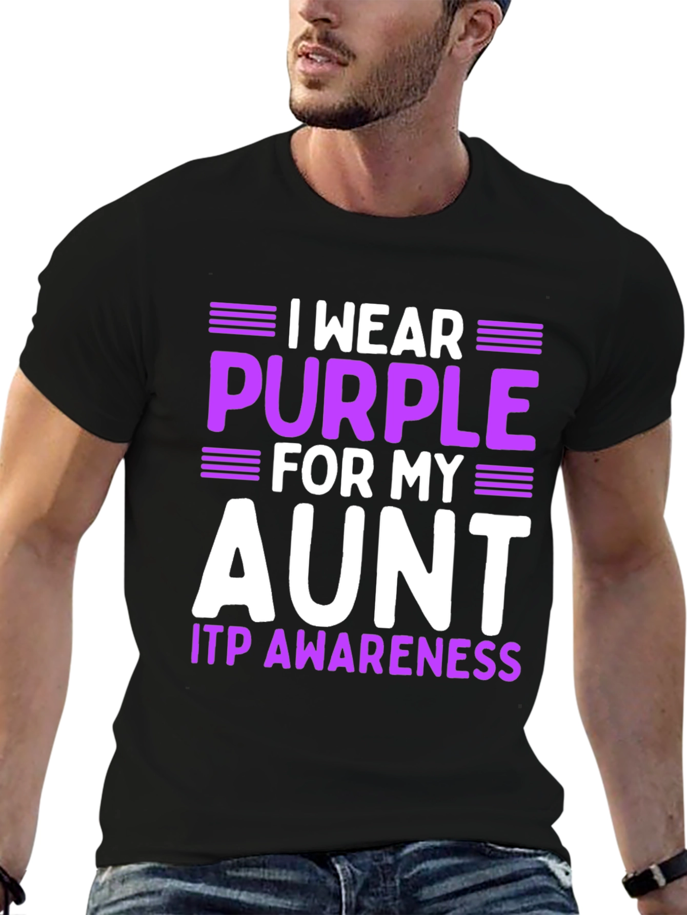 Purple Aunt ITP Awareness T-Shirt