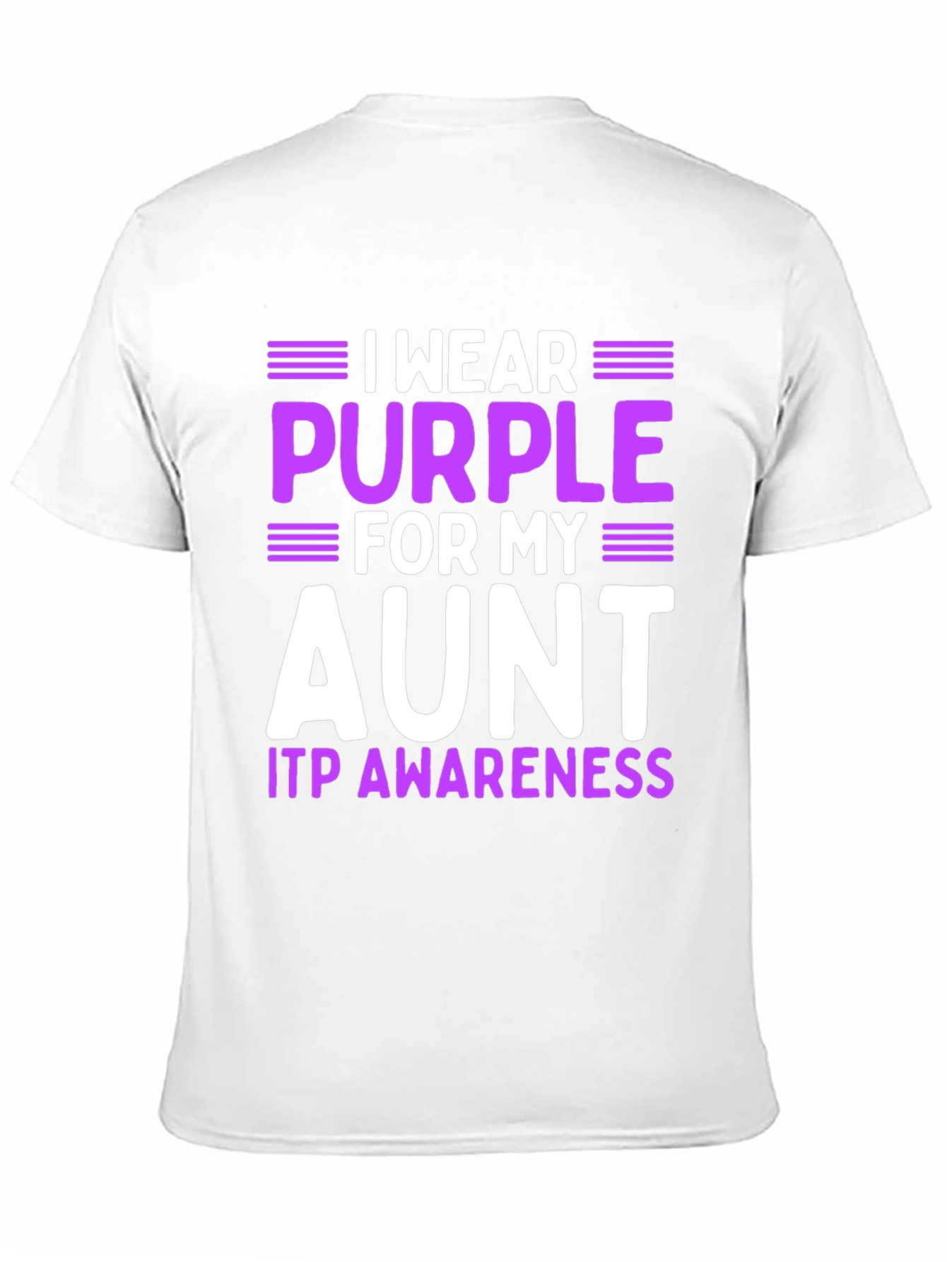 Purple Aunt ITP Awareness T-Shirt