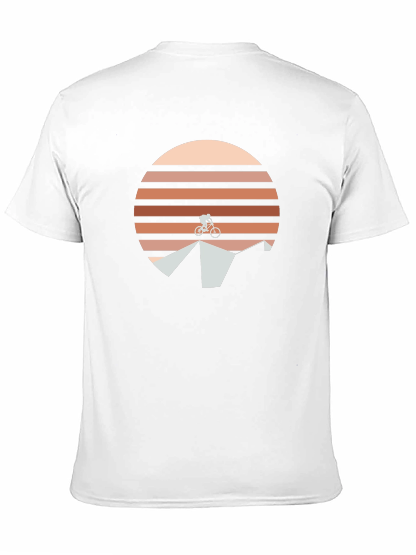 Mountain Bike Sunset Graphic Tee - Black