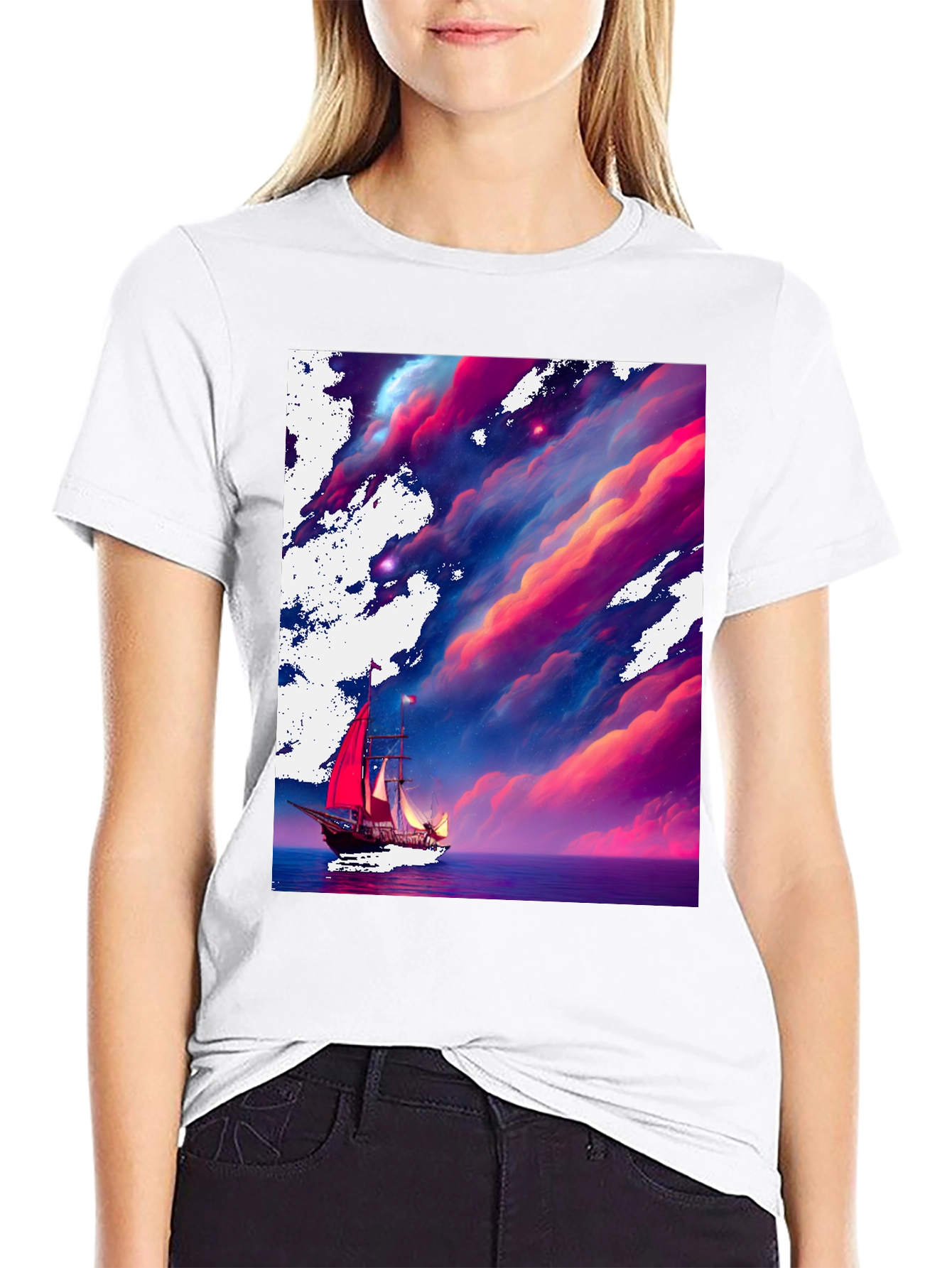 Sailboat Dreamscape Graphic Tee
