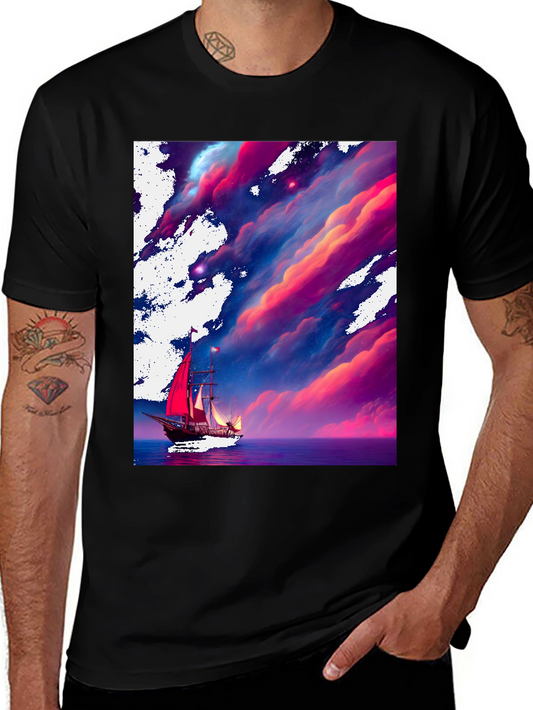 Sailboat Dreamscape Graphic Tee